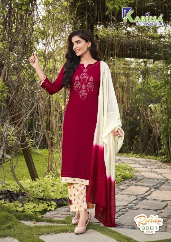 Karissa Radhika 3 Designer Rayon Readymade Salwar